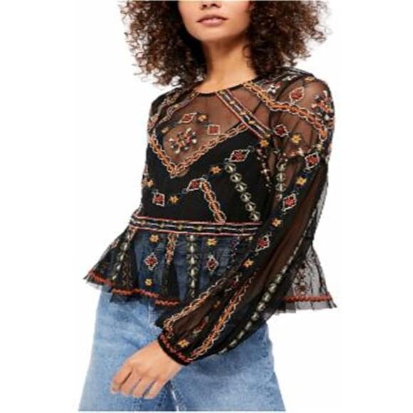Free People Give A Little Mesh Top - Picture 2 of 15